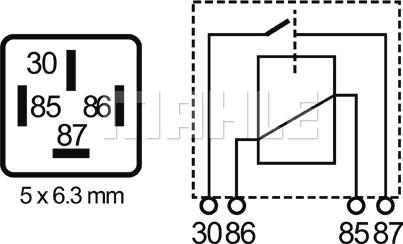 MAHLE MR 84 - Relay, main current onlydrive.pro