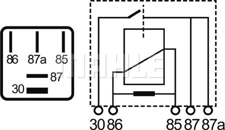 MAHLE MR 3 - Relay, main current onlydrive.pro