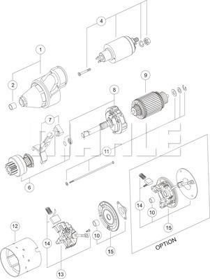 MAHLE MS 150 - Starter onlydrive.pro