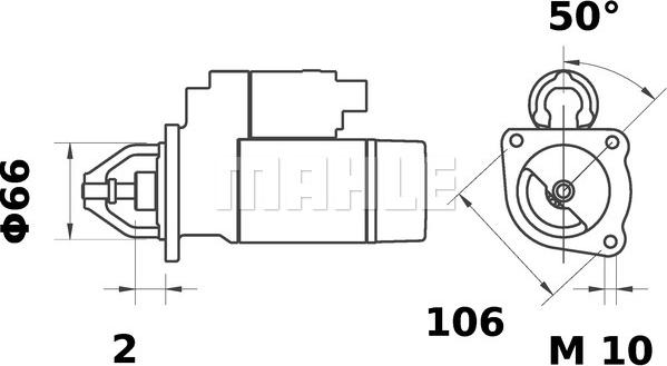 MAHLE MS 17 - Starter onlydrive.pro