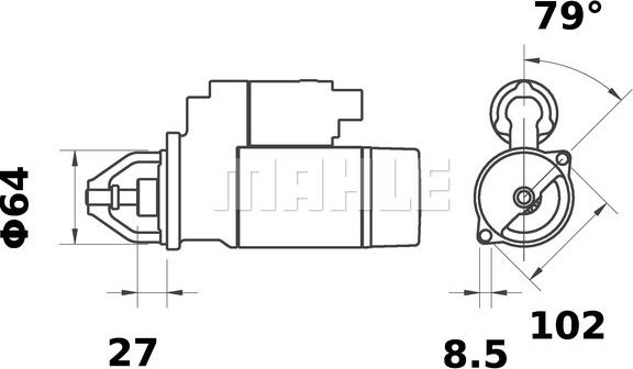 MAHLE MS 35 - Starter onlydrive.pro