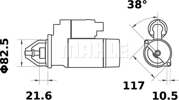 MAHLE MS 379 - Starter onlydrive.pro