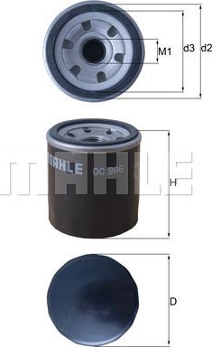 MAHLE OC 996 - Oil Filter onlydrive.pro