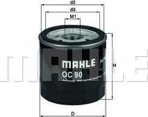 MAHLE OC 90 OF - Oil Filter onlydrive.pro