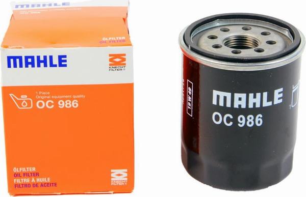 MAHLE OC 986 - Õlifilter onlydrive.pro