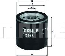 MAHLE OC 988 - Oil Filter onlydrive.pro