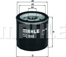 MAHLE OC 988 - Eļļas filtrs onlydrive.pro