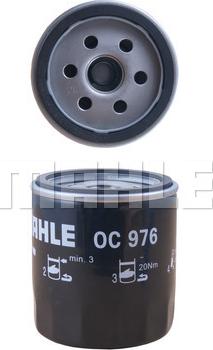 MAHLE OC 976 - Oil Filter onlydrive.pro