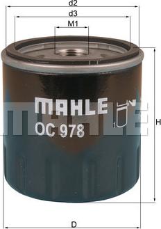 MAHLE OC 978 - Oil Filter onlydrive.pro