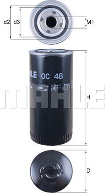 MAHLE OC 48 - Oil Filter onlydrive.pro