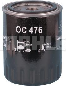 MAHLE OC 476 - Oil Filter onlydrive.pro