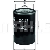 MAHLE OC 47 OF - Oil Filter onlydrive.pro