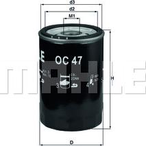 MAHLE OC 47 - Oil Filter onlydrive.pro