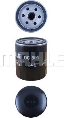 MAHLE OC 501 - Oil Filter onlydrive.pro