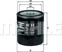 MAHLE OC 52 - Oil Filter onlydrive.pro