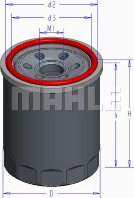 MAHLE OC 579 - Oil Filter onlydrive.pro