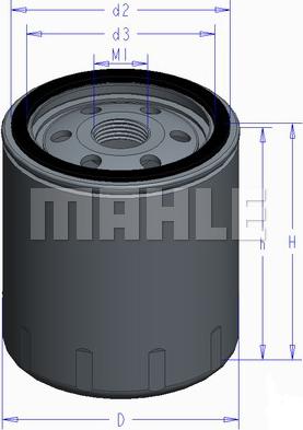 MAHLE OC 577 - Oil Filter onlydrive.pro