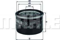 MAHLE OC 607 - Oil Filter onlydrive.pro