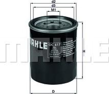 MAHLE OC 617 - Oil Filter onlydrive.pro