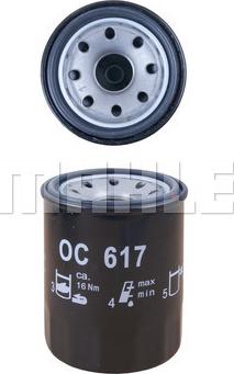 MAHLE OC 617 - Oil Filter onlydrive.pro
