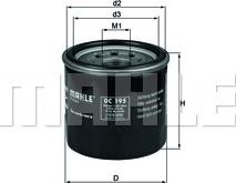 MAHLE OC 195 - Oil Filter onlydrive.pro