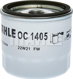 MAHLE OC 1405 - Oil Filter onlydrive.pro