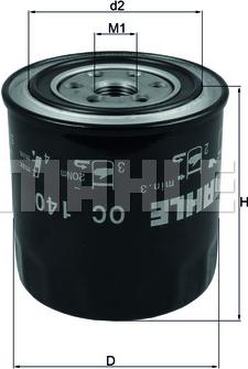 MAHLE OC 140 - Oil Filter onlydrive.pro