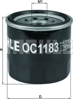 MAHLE OC 1183 - Oil Filter onlydrive.pro