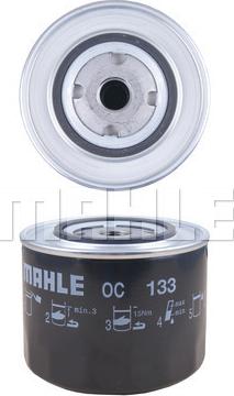 MAHLE OC 133 - Oil Filter onlydrive.pro