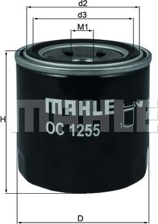 MAHLE OC 1255 - Oil Filter onlydrive.pro