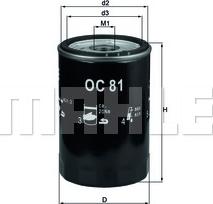 MAHLE OC 81 - Oil Filter onlydrive.pro