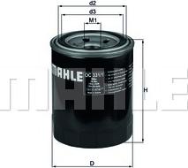 MAHLE OC 331/1 - Õlifilter onlydrive.pro