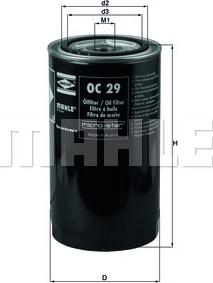 MAHLE OC 29 - Oil Filter onlydrive.pro