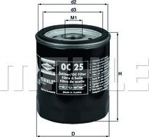 MAHLE OC 25 - Oil Filter onlydrive.pro