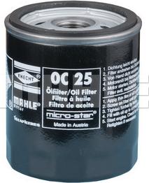 MAHLE OC 25 - Oil Filter onlydrive.pro