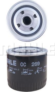 MAHLE OC 269 - Oil Filter onlydrive.pro