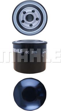 MAHLE OC 205 - Oil Filter onlydrive.pro