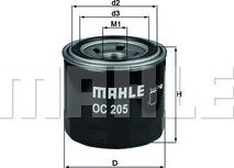 MAHLE OC 205 - Oil Filter onlydrive.pro