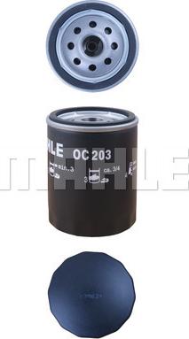 MAHLE OC 203 - Oil Filter onlydrive.pro