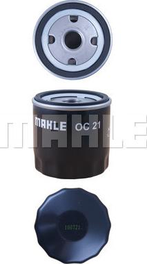 MAHLE OC 21 - Oil Filter onlydrive.pro