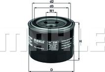 MAHLE OC 230 - Oil Filter onlydrive.pro