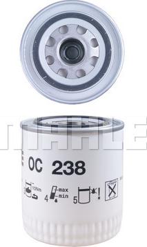 MAHLE OC 238 - Oil Filter onlydrive.pro