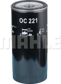 MAHLE OC 221 - Oil Filter onlydrive.pro