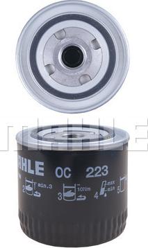 MAHLE OC 223 - Õlifilter onlydrive.pro