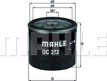 MAHLE OC 272 - Oil Filter onlydrive.pro