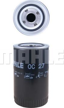 MAHLE OC 27 - Õlifilter onlydrive.pro