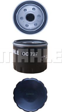 MAHLE OC 727 - Oil Filter onlydrive.pro