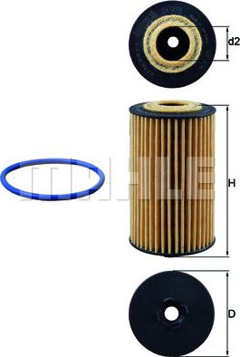 MAHLE OX 978D - Oil Filter onlydrive.pro