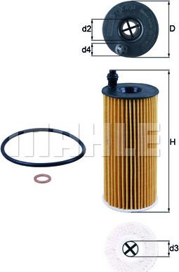 MAHLE OX 404D - Oil Filter onlydrive.pro