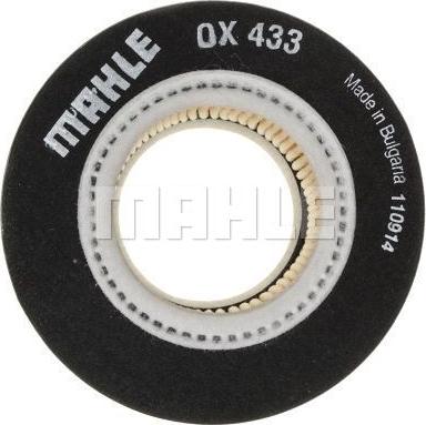 MAHLE OX 433D - Alyvos filtras onlydrive.pro